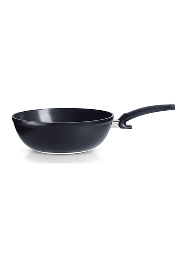 Fissler Ceratal Comfort Orbit Black Wok Tava - 30 Cm Siyah