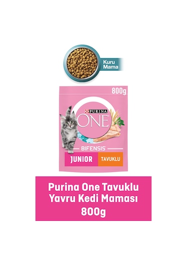 Purina One Junior Tavuklu Yavru Kedi Maması 800 G