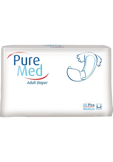 Puremed Belbantlı Yetişkin Hasta Bezi Medium 85x125 Cm 60 Adet