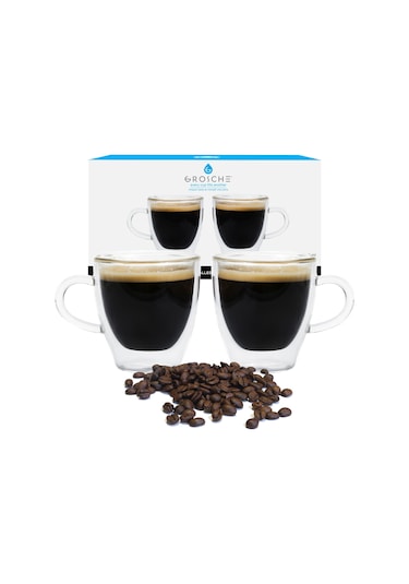 Grosche Turin Çift Cidarlı Espresso Bardağı 2 X 70 ML
