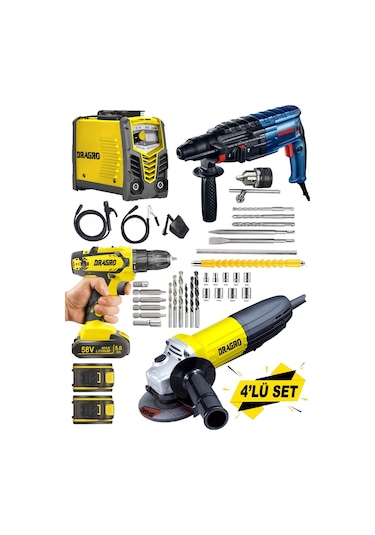 Dragro Alman Drg-hn5 S 4lü Eko Usta Set Invertör Kaynak Kırıcı...