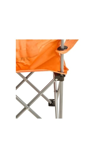 Kpm Katlanır Kaplan Desenli Çocuk Kamp Sandalyesi - Turuncu Turuncu