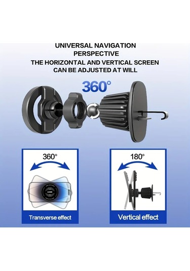 Boatshop1 Araba Telefon Tutucu Manyetik Ct20 C3 Hava Kanalı Anti Shake Destek Standı İphone Uyumlu 16 15 14 13 12 Pro Max Plus Magsafe Kılıf Uygun