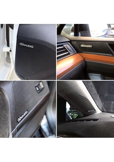 Dynaudio Logo Hoparlör Krom Metal 3M Logo Amblem 2 Li Set N11.4294