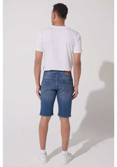 Regular Fit Normal Keism Normal Bel Mavi Esnek Jean Kot Şort L78DDBAA78 Mavi