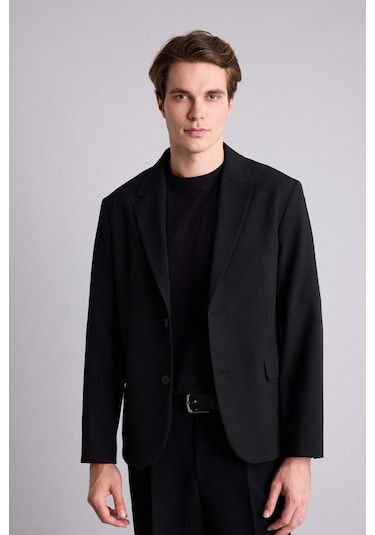 Defacto Regular Fıt Blazer Ceket H7047ax26smbk27 Siyah-bk27 Defacto Regular Fıt Blazer Ceket H7047ax26smbk27 Siyah-bk27