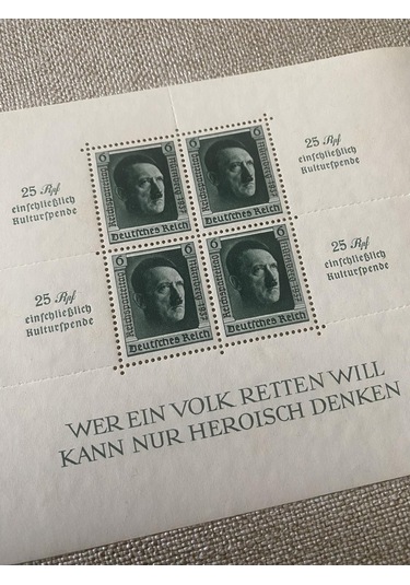 Adolf Hitler 48 Doğum Günü Damgasız Pul Bloğu 017