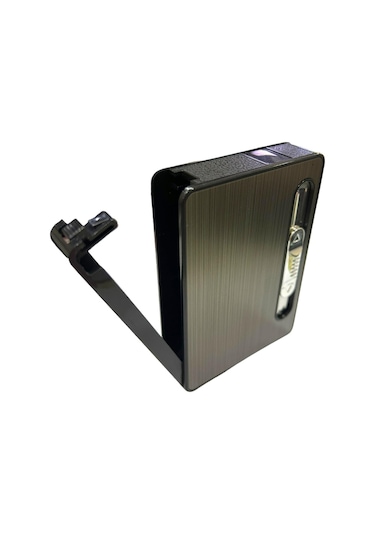 Silvio Monetti Füme Otomatik Şarjlı Çakmaklı Tabaka 109502