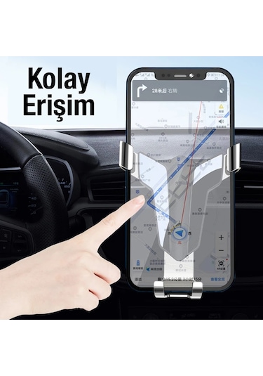 Ally Araç Havalandırma Bölmesi Telefon Tutucu Big Swordman- 5775 Renkli