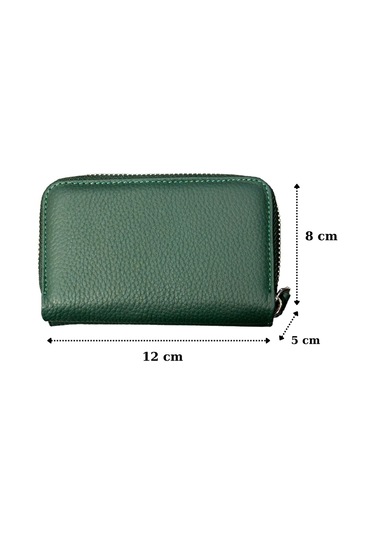 Monte Lui Unisex Hakiki Deri Cüzdan Mavi