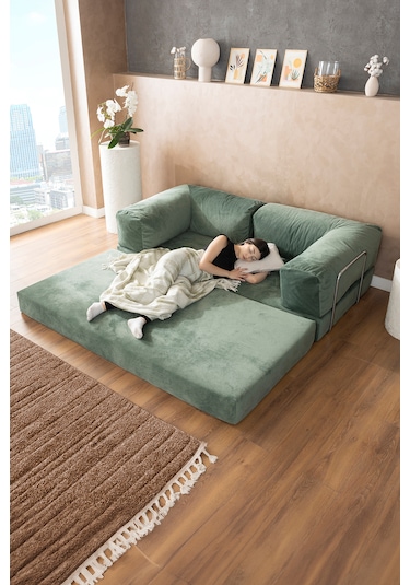 Argimo Godila Yatak Köşe Koltuk Yeşil