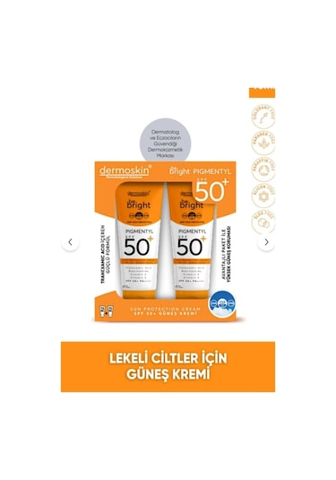 Dermoskin Pigmentyl Sun Protection Cream SPF50+ 2 x 75 ML