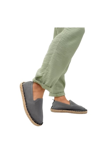 Unisex El Yapımı Triko Espadril Grı-gri Gri