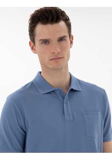 Pierre Cardin Erkek Mavi Tişört Basic 50302538-vr036 Mavi