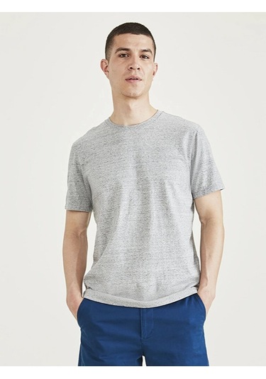 Dockers T3 Crewneck Tee Smokestack Heather Erkek Gri T-shirt - A3143
