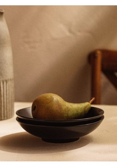 Sl Home Derin Tabak Seti 2 Parça, 380 Ml, Çapı 16,5 Cm 200580844 Siyah