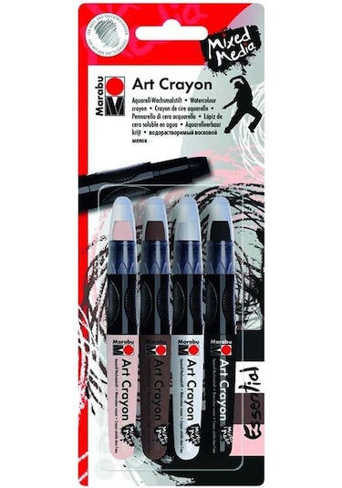 Marabu Art Crayon 4'lü Set Çok Renkli