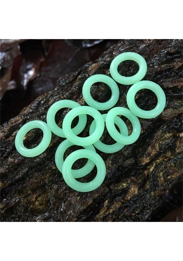 MSO Fosforlu O-Ring Halka Olta Balıkçılık Kamp Kamış Çivi Çadır 10 Adet