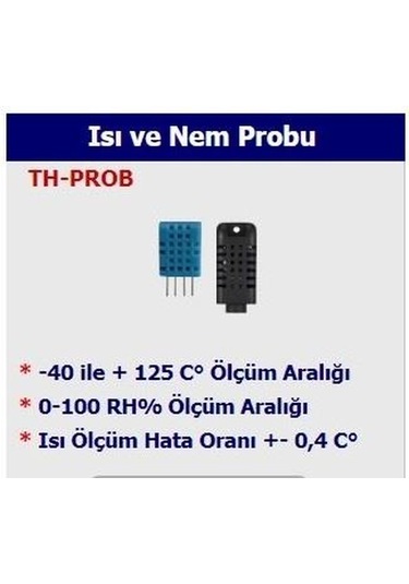 Electrosec Th-03 Serisi İçin İlave Isı Ve Nem Probu