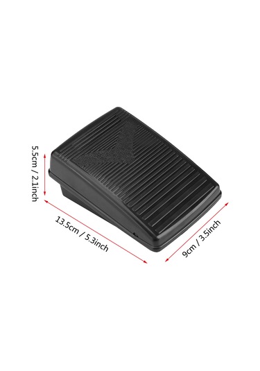 Leezsing Dikiş Makinesi Ayak Kontrol Pedalı - Plastik Malzeme, Uyumlu Şarj Bağı, 23x14x5cm Boyut, 310g Ağırlık Siyah