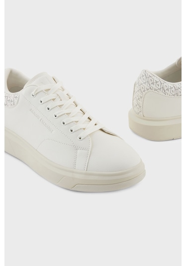 Armani Exchange Erkek Ayakkabı Xm001964 Af19403 M0017 Beyaz-siyah Beyaz-siyah