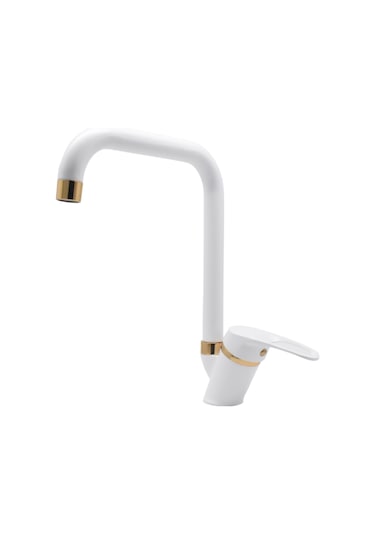 Kustar Oviedo Altın Beyaz Mutfak Eviye Bataryası