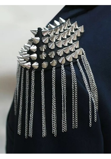 Blucome Bijuteri Broş Etek Pantolon Ceket Zarafeti İçin Epole Ekleme Broş Giysiler Ve Aksesuarlar İçin Şık Tasarım. S Gri