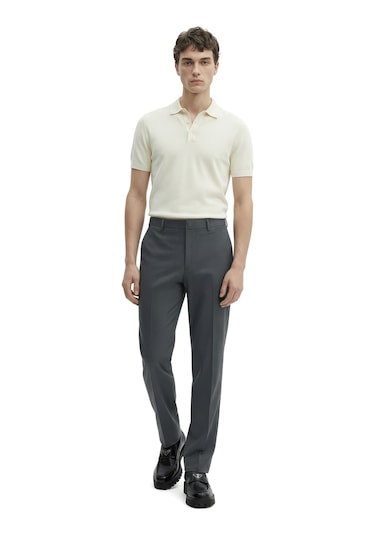 Düz Kumaş Slim Fit Klasik Erkek Pantolon Rafael Füme