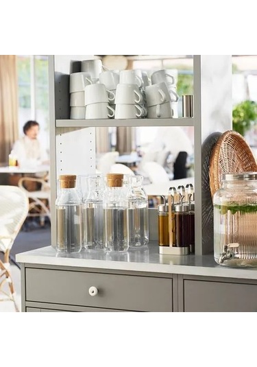 Sumuhome 365+ Mantar Kapaklı Sürahi Karaf Cam 1lt