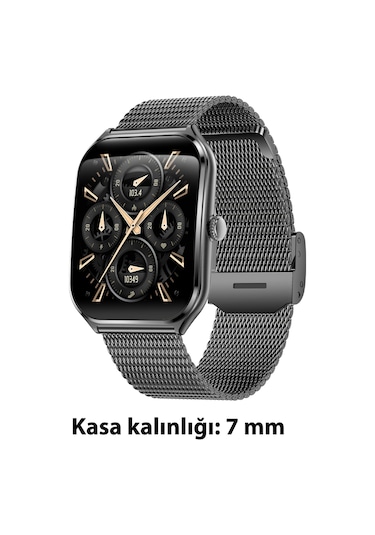 Logia Ultra Thin Edge 48 MM Metal Kordon Akıllı Saat (Distribütör Garantili)