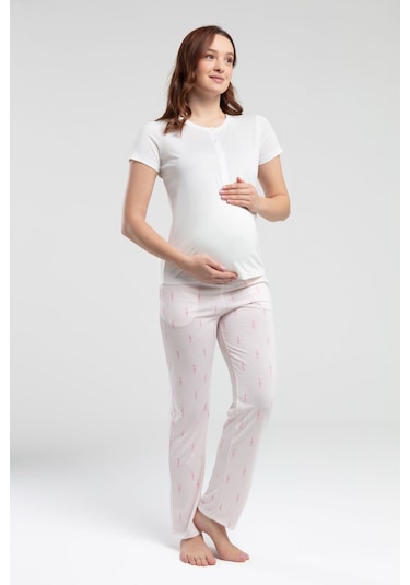 Arnetta Kadın Beyaz Pijama Takımı Ar3250-S-V1