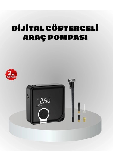 Bfs Dijital Ekranlı Şarjlı Hava Kompresörü 150 Psı Güçlü Motorlu