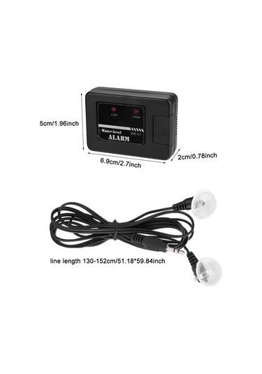 Qingmipy Akvaryum Su Seviyesi Alarm Cihazı, Yüksek/düşük Seviye Ayarlı, Ses Ve Işık Alarmı, Pil İle Teslim Edilir