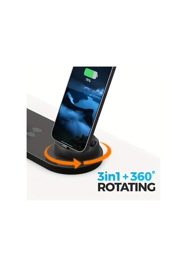 Honeybeeshop Gül Altın 15w Hızlı Kablosuz Şarj İstasyonu Samsung Galaxy Uyumlu Iphone Serisi İçin Uygun