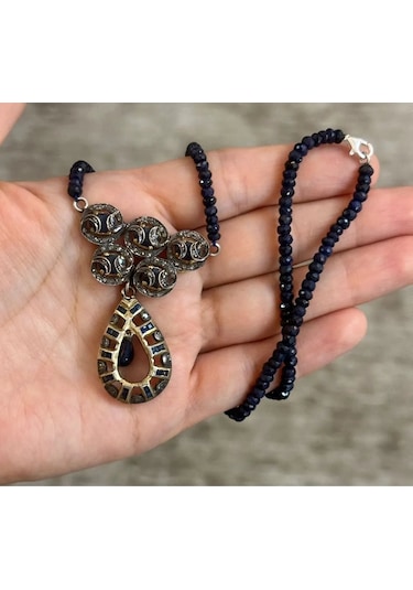 Safir Elmas Kolye 111