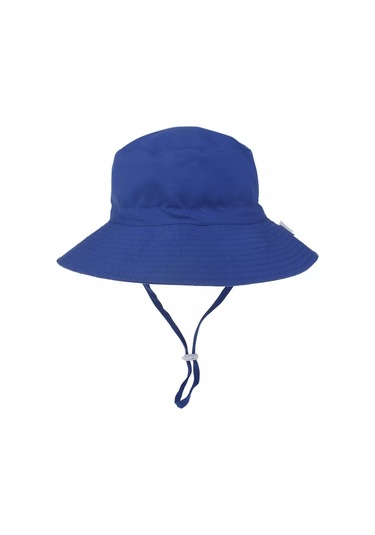 Uv Gunes Korumalı Şapka Upf50+ Mavi Saks Düz Renk Ayarlanabilir Sapka Mavi