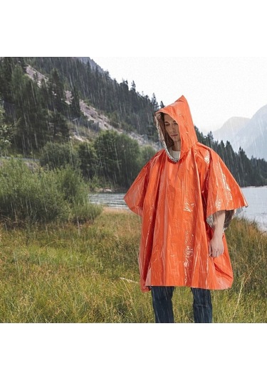 Prestigegoods Acil Durum Kamp Seti - Su Geçirmez Panço, Battaniye Ve Çadır - Outdoor Kamp Ve Macera İçin Çok Renkli