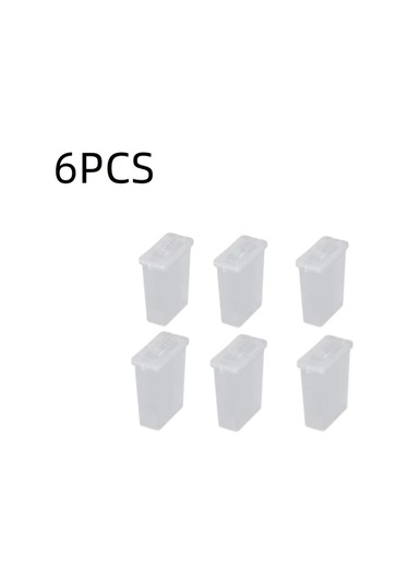 Elmpaly 6lı Şeffaf Plastik Tuz Karabiberlik Seti Seyahat Kamp Mutfak Kullanımı Şeffaf Renk