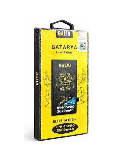 Galıo Elite Series Apple Uyumlu iPhone 15 Pro Batarya 3500mah Li-ıon  Ic