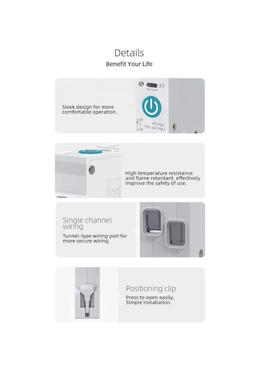 Moveevo Tuya Wifi Akıllı Devre Kesici, Akıllı Ev Cihazı, Uzak Kontrol, Zamanlama/countdown/döngü Modları, Alexa Uyumlu, 25a, Mobil Uygulama İle İzleme, Ray Tipi Çok Renkli