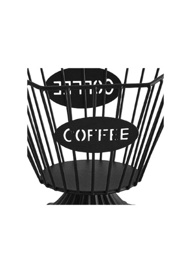 Homyl Kapsül Tutucu Yaratıcı Pratik Kahve Pod Bar Kafe Oturma Siyah