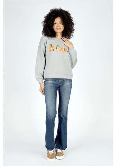 Lee Cooper Tila Kadın O Yaka Sweatshirt Gri-20062-gri Gri