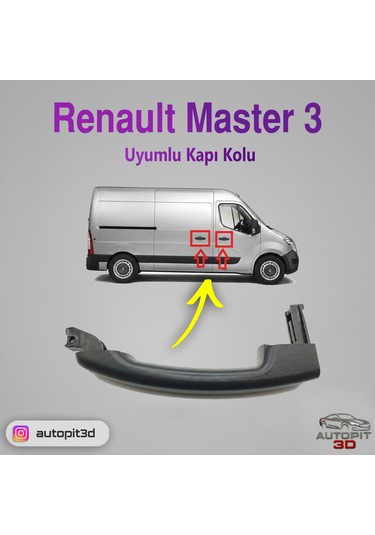Renault Master 3 / Opel Movano Uyumlu Kapı Kolu Kapı Kolu