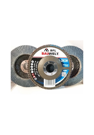 Bauwelt Çap115 Z040 Flap Disk Zımpara İnox 5li Paket