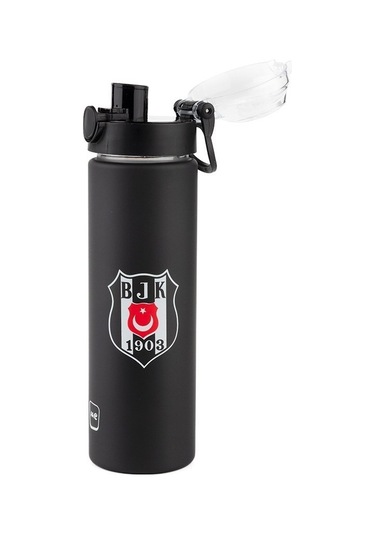 Me 25387 Beşiktaş Tritan Matara 630 Ml Siyah - Beyaz