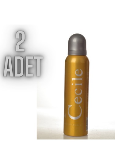 Cecile Gold Kadın Sprey Deodorant 2 x 150 ML