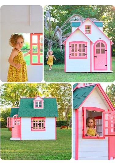 Mandu Ahşap Çocuk Oyun Evi Playhouse Beykoz