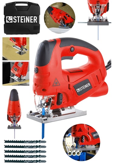 Steiner 4000 Watt Lazerli Otomatik Dekupaj Çantalı Kırmızı + 5 Uç