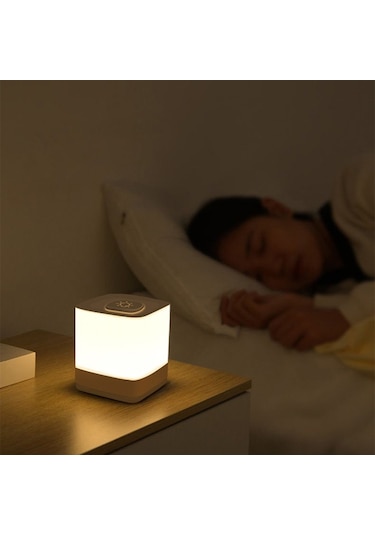 Cbtx Usb İle Güçlendirilmiş Dokunmatik Gece Lambası Masaüstü Başucu Üç Renkli Kademesiz Karartma Lambası