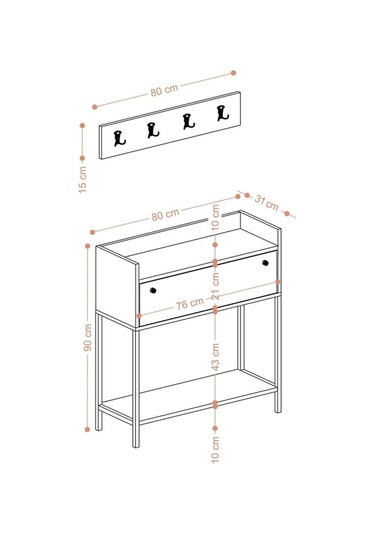 Decormet Nataly Dresuar Dec0111 Kahverengi